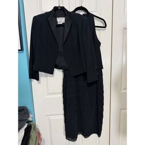 Daymore Women's Dress and Jacket Black Size 10